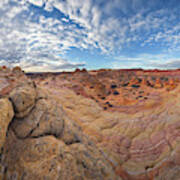 360 View Of Vermillion Cliffs Art Print