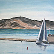 Santa Barbara Sailing Art Print