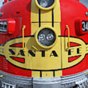 Santa Fe Railroad Diesel Locomotive Art Print