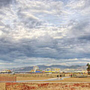 Santa Monica Beach Art Print