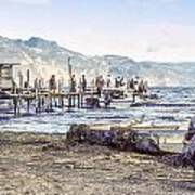 Santiago Atitlan Dock Art Print