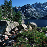 Sardine Lake And Mountains Art Print