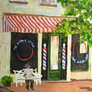Savannah Barber Shop Art Print