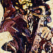 Sax Man One Art Print