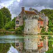 Scotney Castle Reflections Art Print