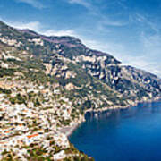 Seaside Town On The Amalfi Coast Art Print