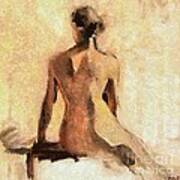 Seated Nude Art Print