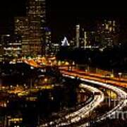 Seattle Light Trails Art Print