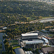 Seattle Skyline With Aerial Of Husky St Art Print