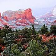 Sedona Snow Art Print