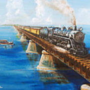 Seven Mile Bridge Art Print