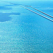 Seven Miles Bridge Florida Keys Fl Usa Art Print