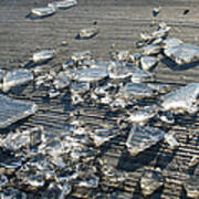 Shards Of Smashed Ice Art Print