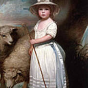 Shepherd Girl. Little Bo-peep Art Print