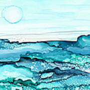 Shimmering Seas Seascape Art Print