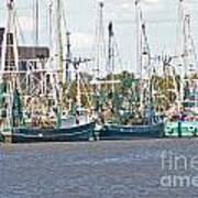 Shrimp Boats 3 Port Arthur Texas Art Print