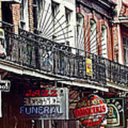 Signs On Rue Bourbon Art Print