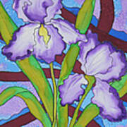 Silk Iris Art Print
