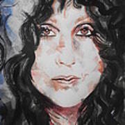 Singer Cher Art Print