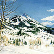 Skiers Paradise Art Print