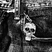 Skull Jeans Art Print