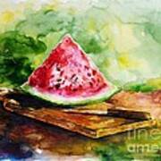 Sliced Watermelon Art Print