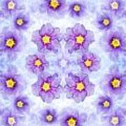 Small Purple Flowers - Light Art Print