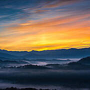Smoky Mountain Sunrise 1 Art Print
