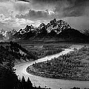 Snake River In The Tetons - 1930s Art Print