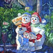 Snow Family Art Print