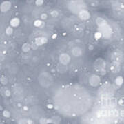 Snowfall Background Art Print