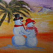 Snowies In Paradise Art Print