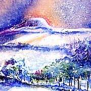 Snowstorm Over Eagle Hill Hacketstown Art Print
