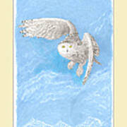 Snowy White Owl Art Art Print
