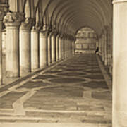 Solitude Under Palace Arches Art Print