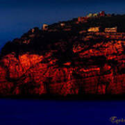 Sorrento Coast By Night Art Print