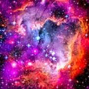 Space Image Small Magellanic Cloud Smc Galaxy Art Print