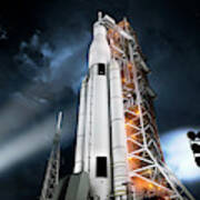 Space Launch System Art Print