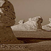 Sphinx In The Desert Art Print