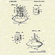 Spinning Top 1921 Patent Art Art Print