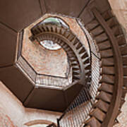 Spiral Staircase In Lamberti Tower Art Print