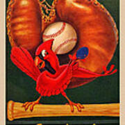 St. Louis Cardinals Vintage 1954 Scorecard Art Print by Big 88 Artworks -  Fine Art America
