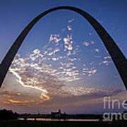 St. Louis Gateway Arch Sunrise  8895 Art Print