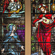 St. Margaret Mary Alacoque And Sacred Heart Of Jesus Art Print