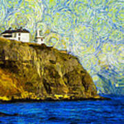 Starry Blackhead Lighthouse Art Print
