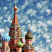 St.basil Cathedral, Moscow, Russia Art Print