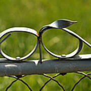 Steel Fence Decor Art Print