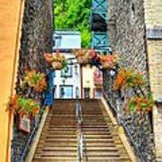 Steps Of Old Quebec Art Print