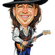 Stevie Ray Vaughan Art Print