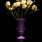 Still Life - White Tulips Art Print